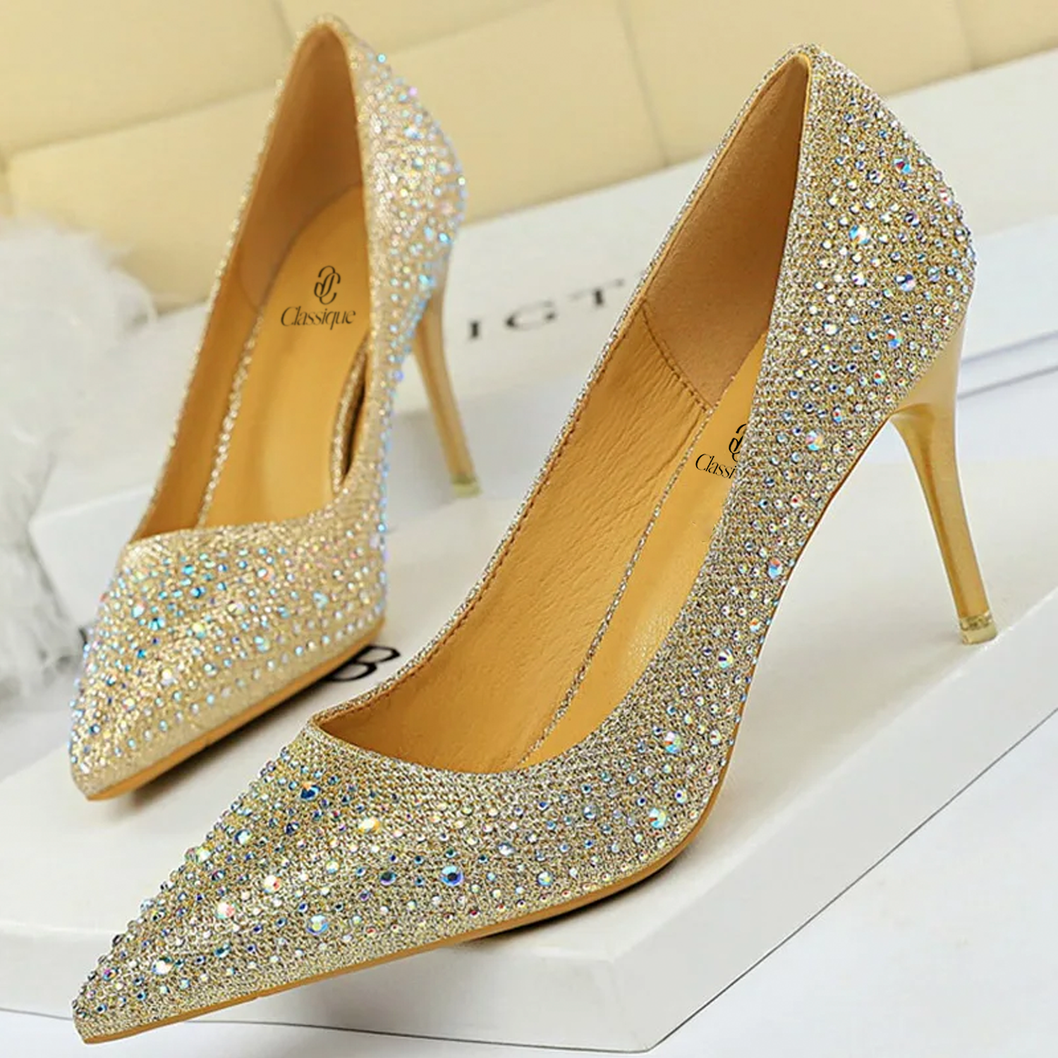 Champagne High Heels