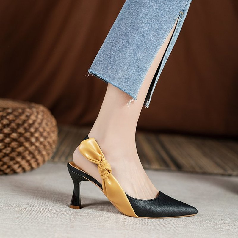 French Small high-Heeled Sandal