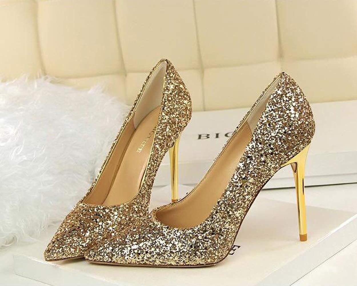 Thin Heels -Gold